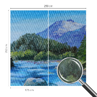 Samolepilna fototapeta za spalnico z motivom gorske pokrajine