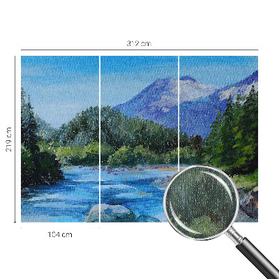 Samolepilna fototapeta za spalnico z motivom gorske pokrajine