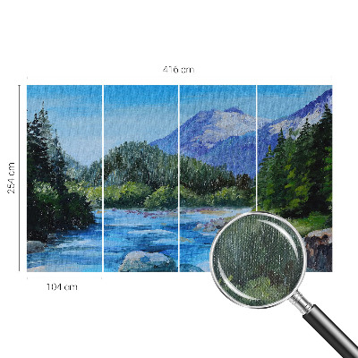 Samolepilna fototapeta za spalnico z motivom gorske pokrajine