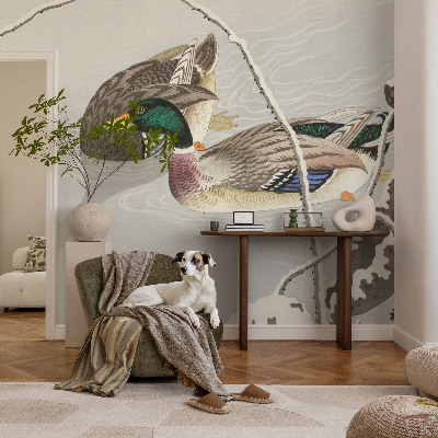 3D fototapeta z motivom mirnih rac