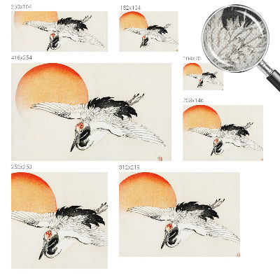 3D fototapeta Eleganten žerjav