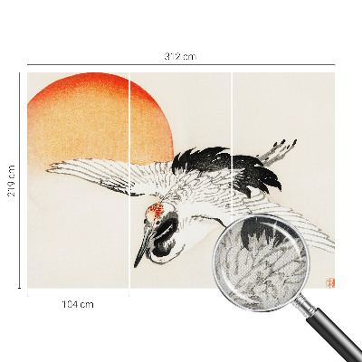3D fototapeta z motivom elegantnega žerjava