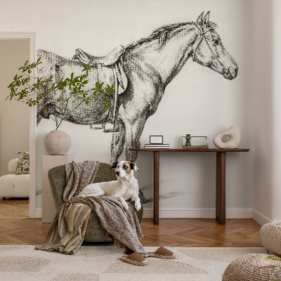 Fototapeta za otroško sobo Skica konja
