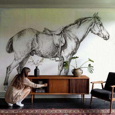 Fototapeta za otroško sobo Skica konja