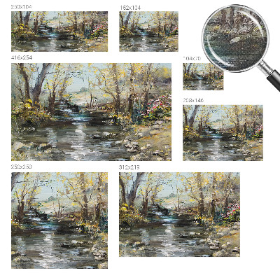 Otroška fototapeta Gozdni potok