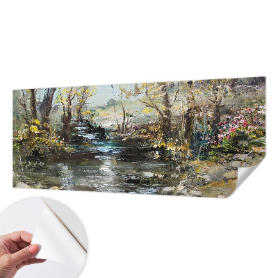 Otroška fototapeta z motivom gozdnega potoka