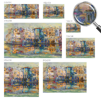 Samolepilna fototapeta za dnevno sobo Čarobno mesto