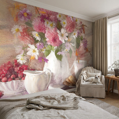 Samolepilna fototapeta za spalnico Divje rože