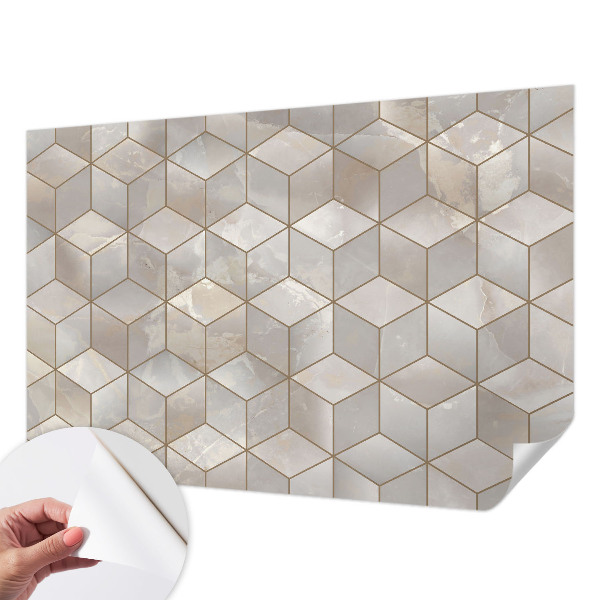 Samolepilna fototapeta z geometrijskim mozaikom