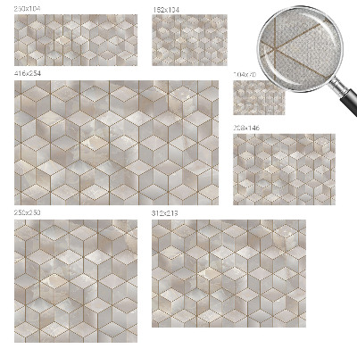 Samolepilna fototapeta z geometrijskim mozaikom
