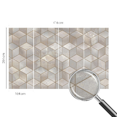 Samolepilna fototapeta z geometrijskim mozaikom