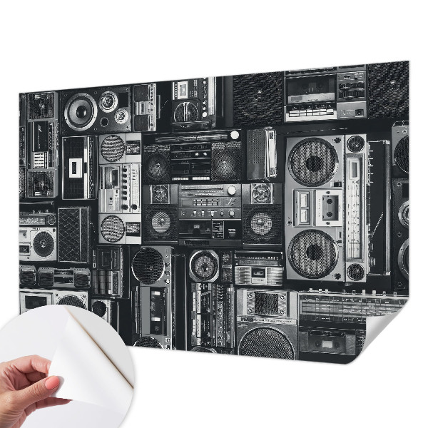 Otroška fototapeta z motivom retro radia
