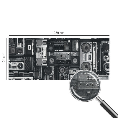 Otroška fototapeta z motivom retro radia