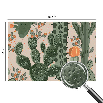 Samolepilna fototapeta za spalnico Zeleni kaktusi