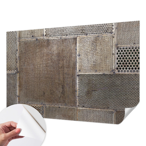 Samolepilna fototapeta za dnevno sobo Kovinski vzorci