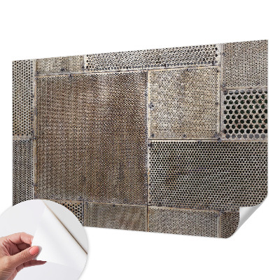 Samolepilna fototapeta za dnevno sobo Kovinski vzorci