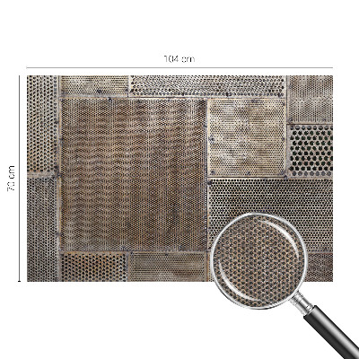 Samolepilna fototapeta za dnevno sobo Kovinski vzorci