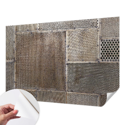 Samolepilna fototapeta za dnevno sobo Kovinski vzorci