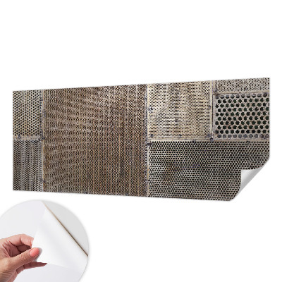 Samolepilna fototapeta za dnevno sobo Kovinski vzorci