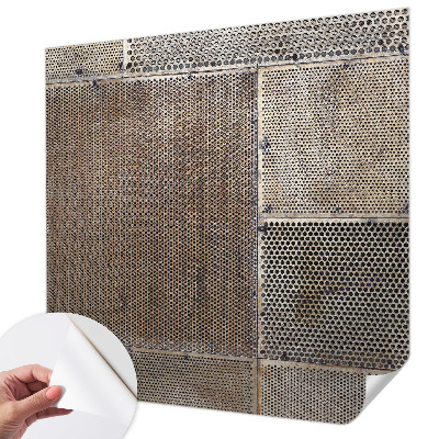 Samolepilna fototapeta za dnevno sobo Kovinski vzorci