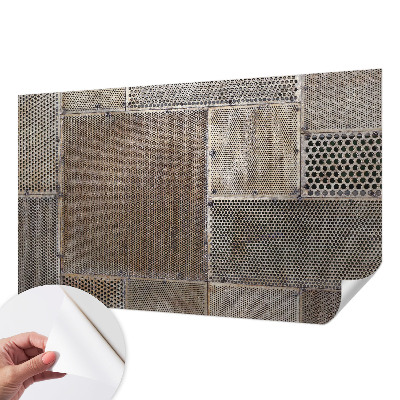 Samolepilna fototapeta za dnevno sobo Kovinski vzorci