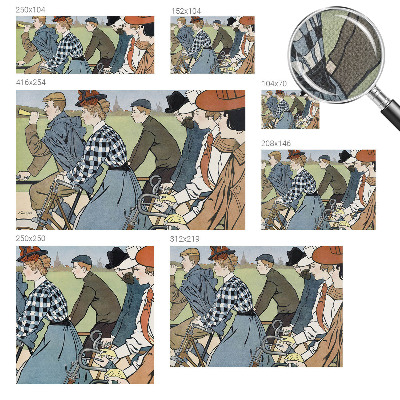 Samolepilna fototapeta Starinski kolesarji