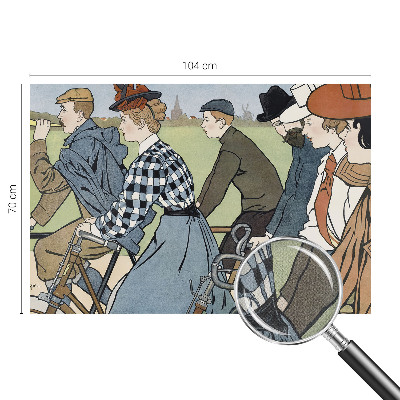 Samolepilna fototapeta Starinski kolesarji