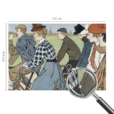 Samolepilna fototapeta Starinski kolesarji