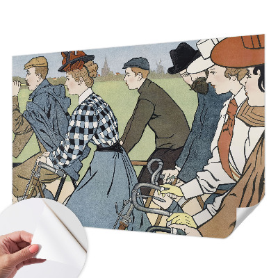 Samolepilna fototapeta Starinski kolesarji