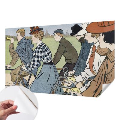 Samolepilna fototapeta Starinski kolesarji