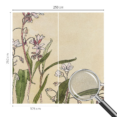 Samolepilna fototapeta za dnevno sobo Cvetlična eleganca