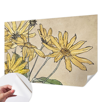 3D fototapeta Akvarelne rože