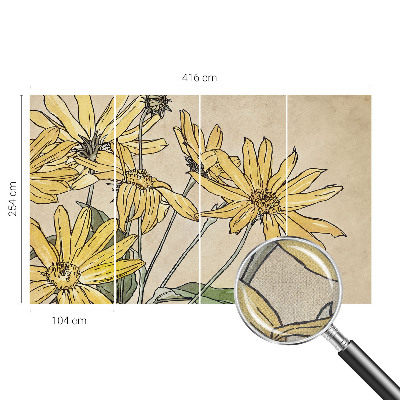 3D fototapeta Akvarelne rože