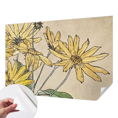 3D fototapeta Akvarelne rože