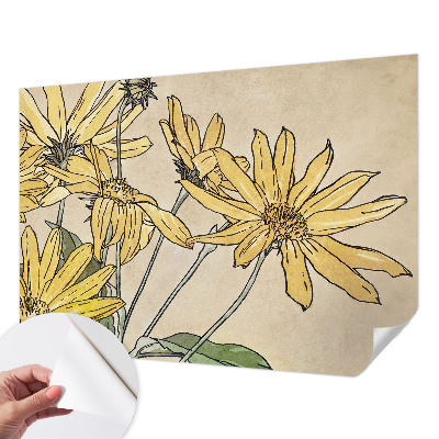 3D fototapeta Akvarelne rože