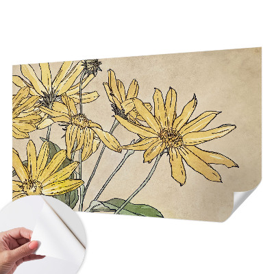 3D fototapeta Akvarelne rože