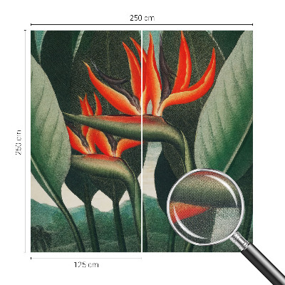 Samolepilna fototapeta z motivom eksotičnega cvetja