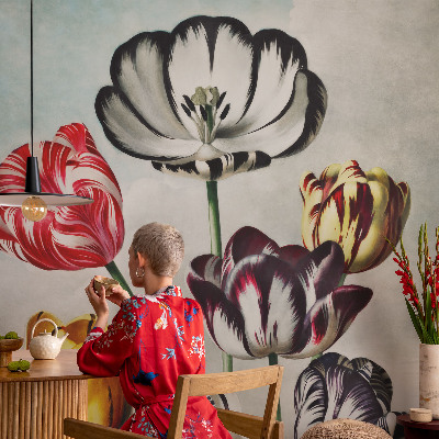 Fototapeta za otroško sobo Barviti tulipani
