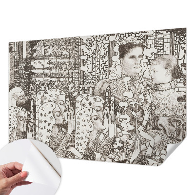 Otroška fototapeta z motivom cvetličnih portretov