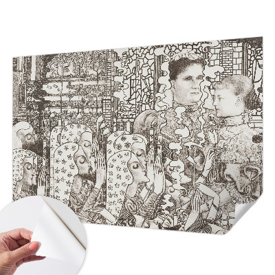 Otroška fototapeta z motivom cvetličnih portretov