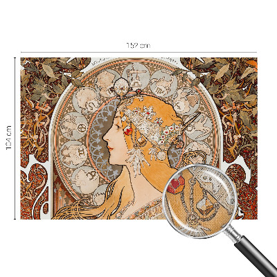 Samolepilna fototapeta za dnevno sobo z zodiakalnim motivom v elegantnem dizajnu