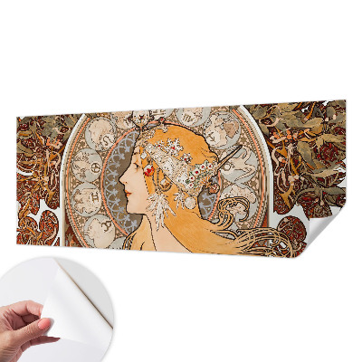 Samolepilna fototapeta za dnevno sobo z zodiakalnim motivom v elegantnem dizajnu