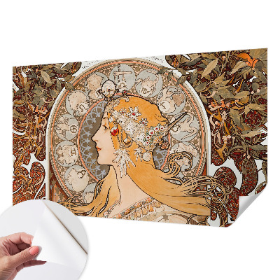 Samolepilna fototapeta za dnevno sobo z zodiakalnim motivom v elegantnem dizajnu