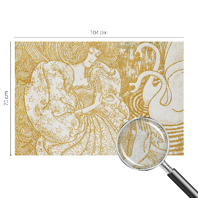 Samolepilna fototapeta za spalnico Ženstvena eleganca