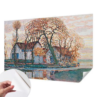 Samolepilna fototapeta z motivom idilične pokrajine