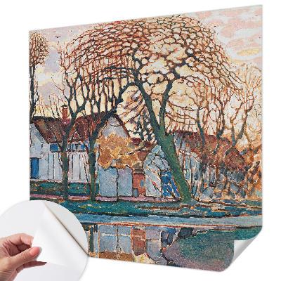Samolepilna fototapeta z motivom idilične pokrajine