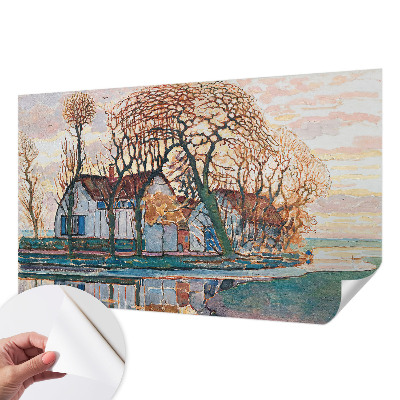 Samolepilna fototapeta z motivom idilične pokrajine