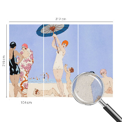 Samolepilna fototapeta za spalnico Retro plaža