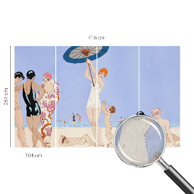 Samolepilna fototapeta za spalnico Retro plaža