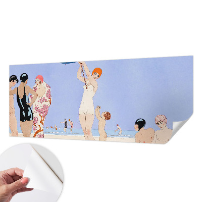 Samolepilna fototapeta za spalnico Retro plaža